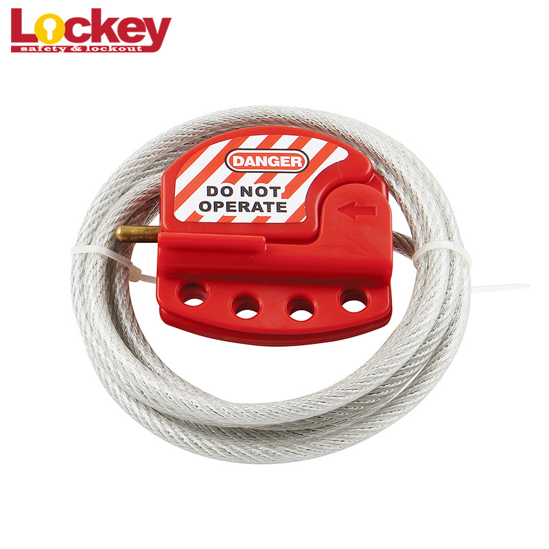 Adjustable Cable Lockout Wire Lock,Multipurpose Loto Cable Lockout ABS,Design 2m Wire Cable Lockout