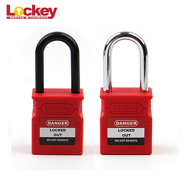 Security 38mm Shackle Pad locks Loto ABS Lockout Devices Safety Padlock with Master Key