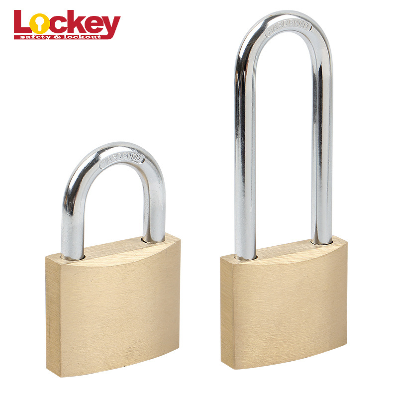 Industrial Pad Locks Custom 50mm 60mm 70mm Steel Shackle Solid Brass Padlocks