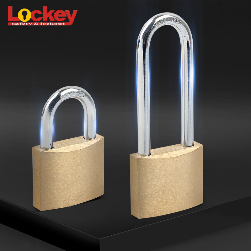 Industrial Pad Locks Custom 50mm 60mm 70mm Steel Shackle Solid Brass Padlocks