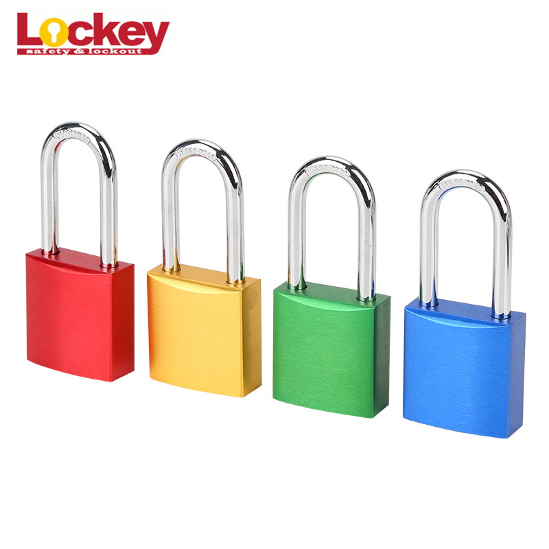 Security Hardened Lock Aluminium Anodized Lockout Padlock,Aluminium Red Pad lock,Solid Safety Padlock Aluminium