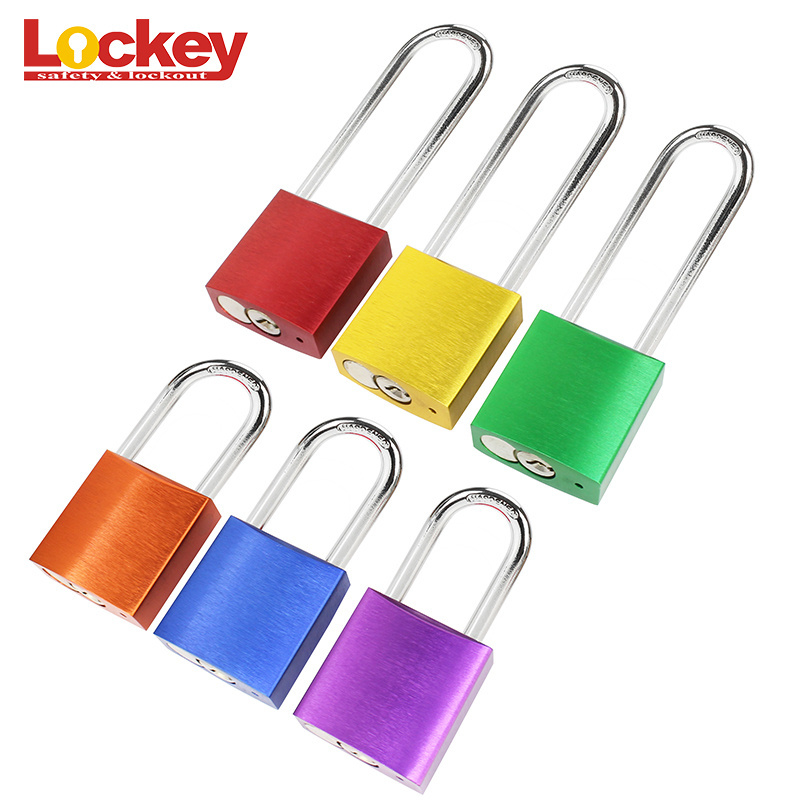 Security Hardened Lock Aluminium Anodized Lockout Padlock,Aluminium Red Pad lock,Solid Safety Padlock Aluminium