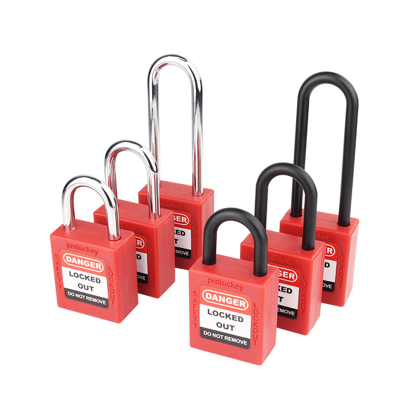 OEM Lockout Tagout 38mm Shackle Economic Safety Padlock with Master Keys