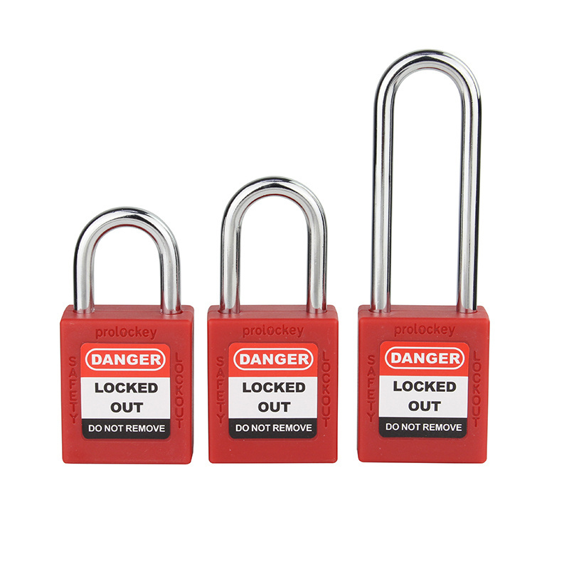 OEM Lockout Tagout 38mm Shackle Economic Safety Padlock with Master Keys