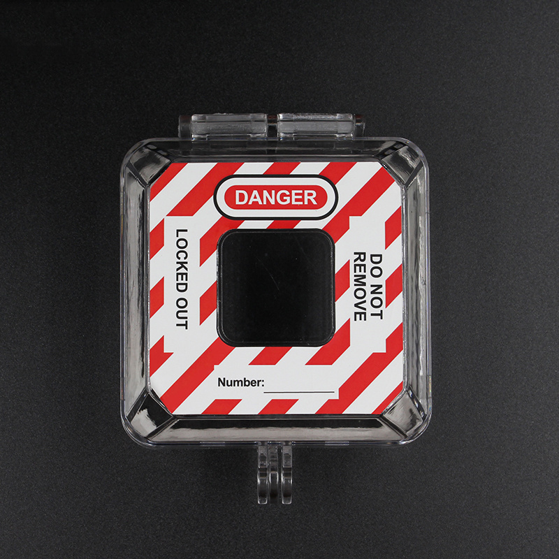 OEM Transparent PC Emergency Wall Switch Button Lockout Device for Change-over Switch