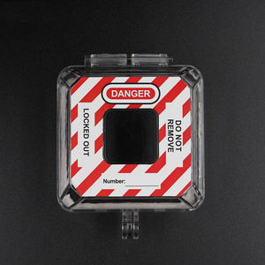 OEM Transparent PC Emergency Wall Switch Button Lockout Device for Change-over Switch