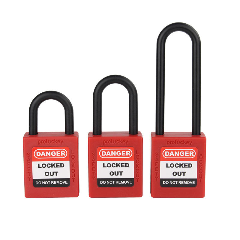 OEM Lockout Tagout 38mm Shackle Economic Safety Padlock with Master Keys