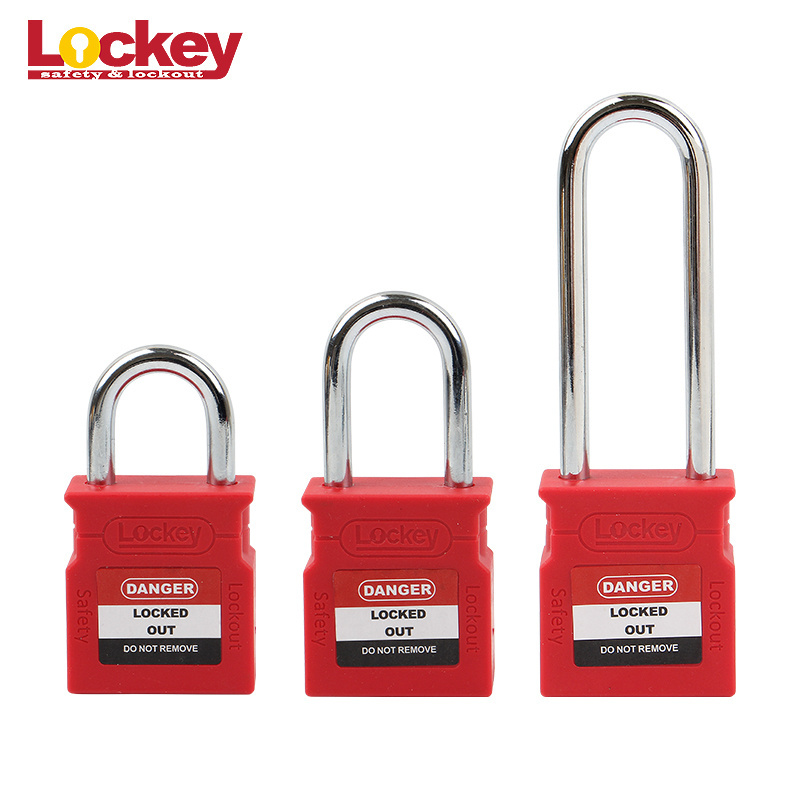 76mm Wide Type Plastic Safety Padlock Lockout with Same Key with Different Key