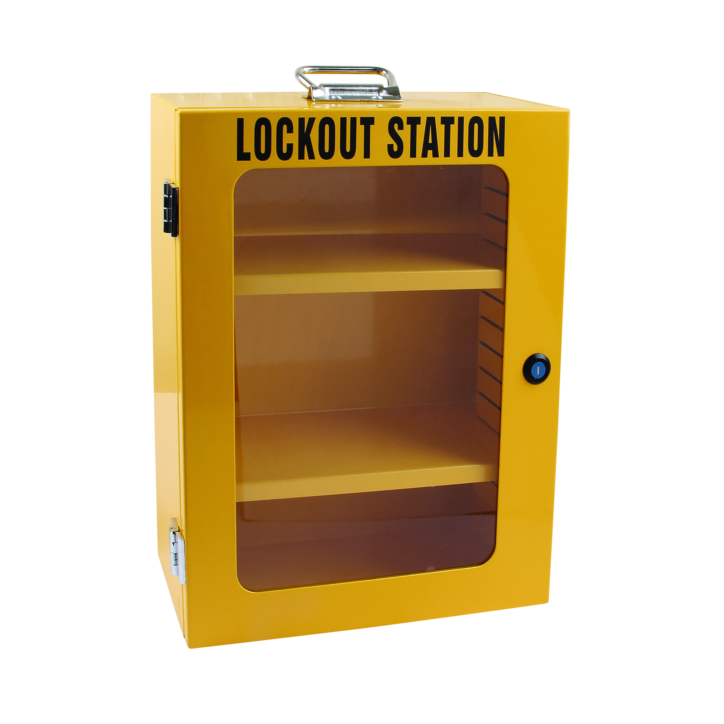 Yellow Steel Safety Combination Portable Lockout Station