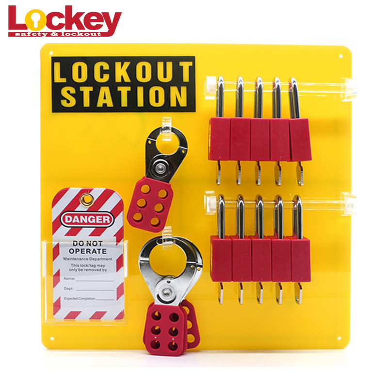 20 Lock Padlock Station Electrician Kits,Combination Loto Lockout Station Boards Kit