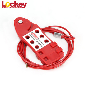 High Quality Safety Custom Long Cable Lockout,Adjustable Steel Economic Fish-Shaped Cable Lockout