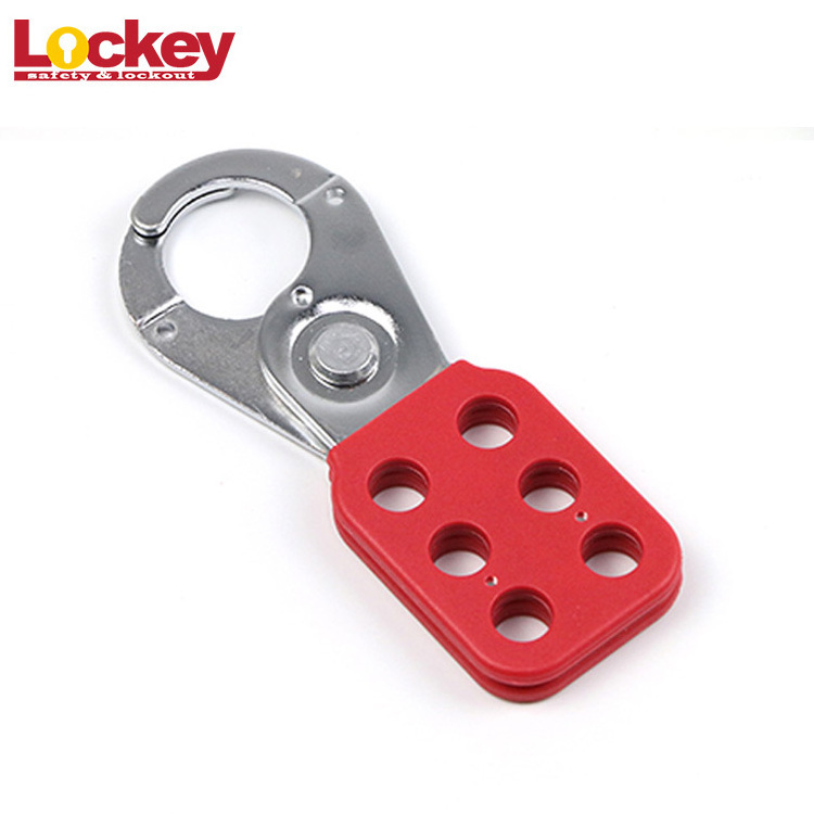 Best Quality Safety Steel Lockout Hasp PA Coated 6 Locks Devices