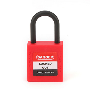 25mm Dia. 4mm Short Plastic Shackle Pad lock Safety Mini Padlock