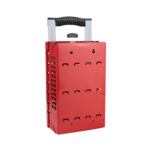 Group Portable Steel Safety Lockout Box Station,Loto Lock Tool Box