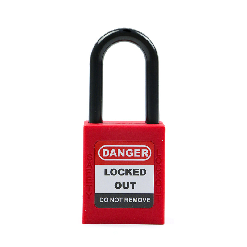 Electrical ABS Plastic Lloto Lockout Tagout Safety Lock Padlock with Master Key