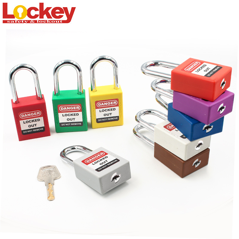 Master Key Lock Steel Shackle 38mm Safety Lockout Tagout Padlock