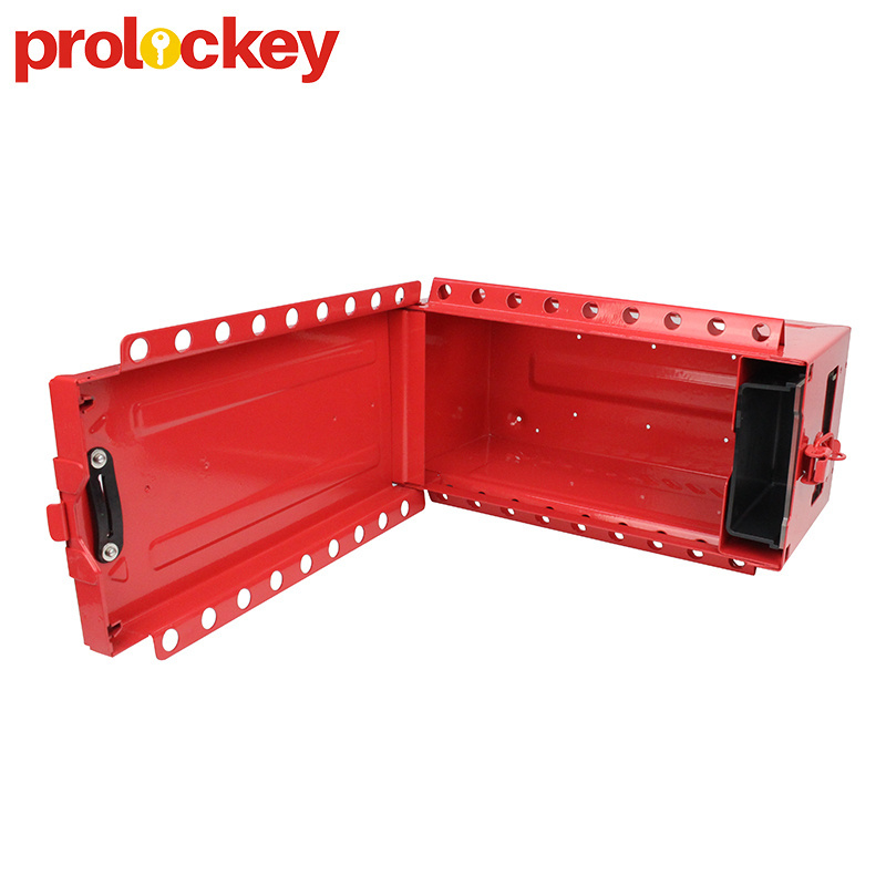 Safety Padlock Metal  Lockout Tagout Wall Mounted Group Lock Box