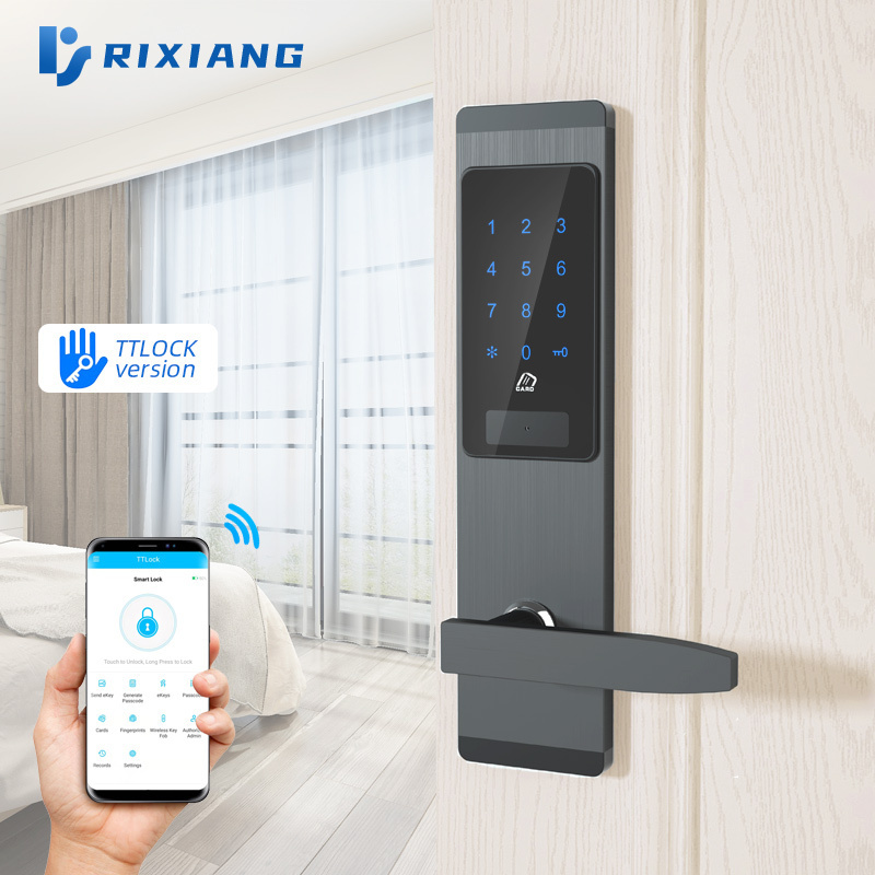 China wifi remote safe gate manufacturer TTlock app smart pin number keypad code combination keyless password digital door lock