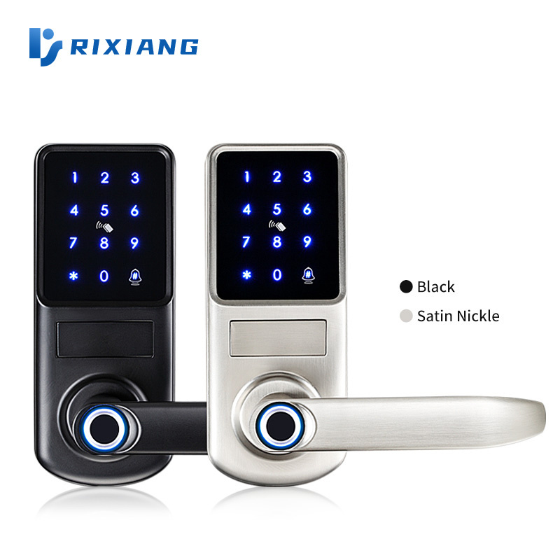 Tuya WiFi Intelligent Biometric Fingerprint Waterproof smart deadbolt door lock with camera handle Digital Keyless lock