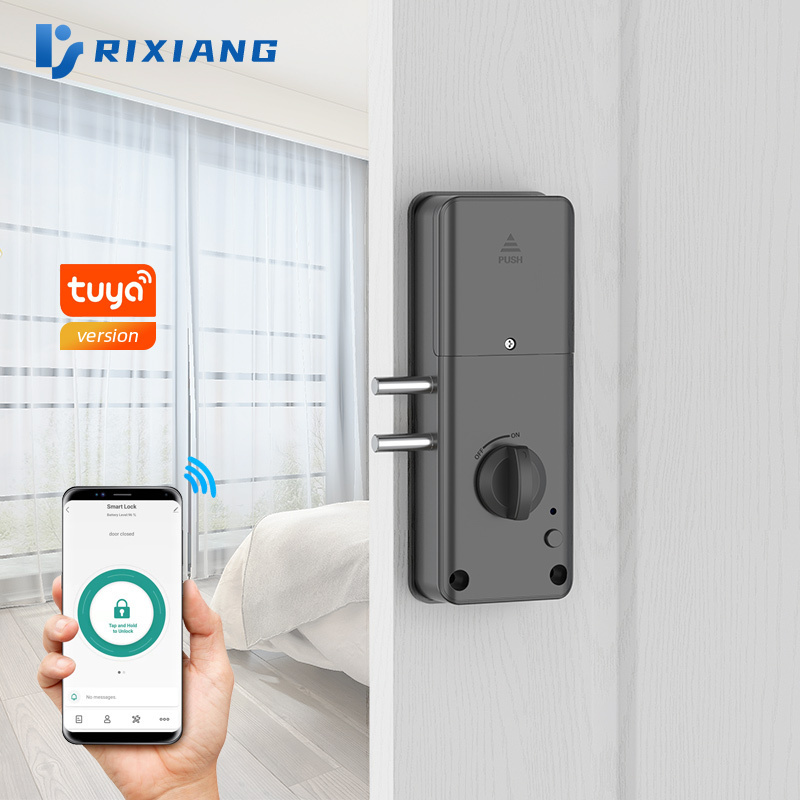 Punch-free smart invisible door lock indoor door invisible wooden door lock swipe card electronic induction blue tooth lock