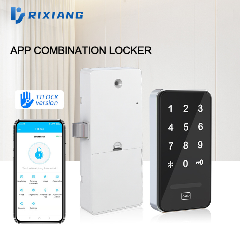 smart BLE APP cabinet lock Zinc Alloy Metal  Cabinet digital locker cable lock fingerprint bag Combination & Card locks