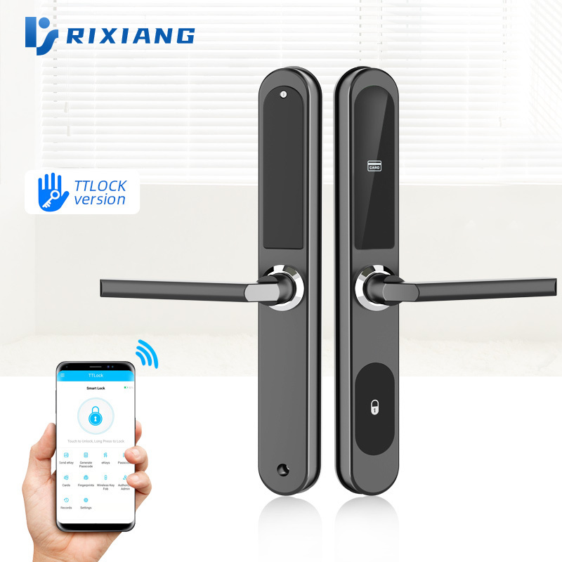 intelligent electronic  Swipe card sensor door lock hotel key double door lock system card system hotel door locks