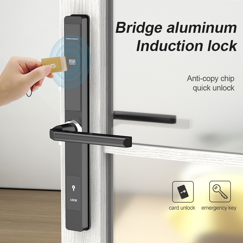 Induction waterproof electronic lock system card hotel rfid card key door lock hotel card reader door lock