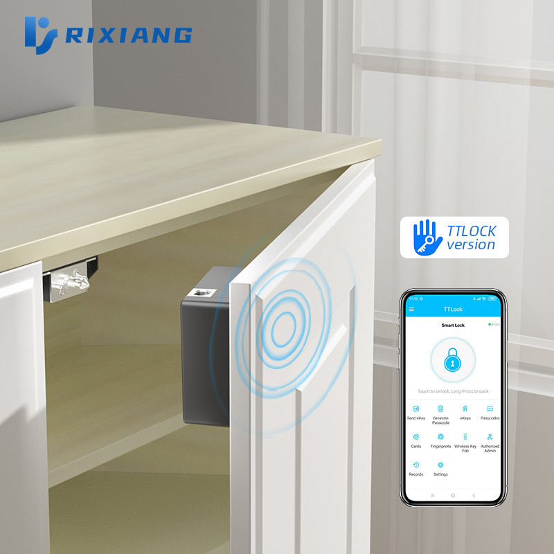 qr code hidden smart furniture rifid locker TTlock remote control wifi door gun app drawer cam invisible cabinet lock