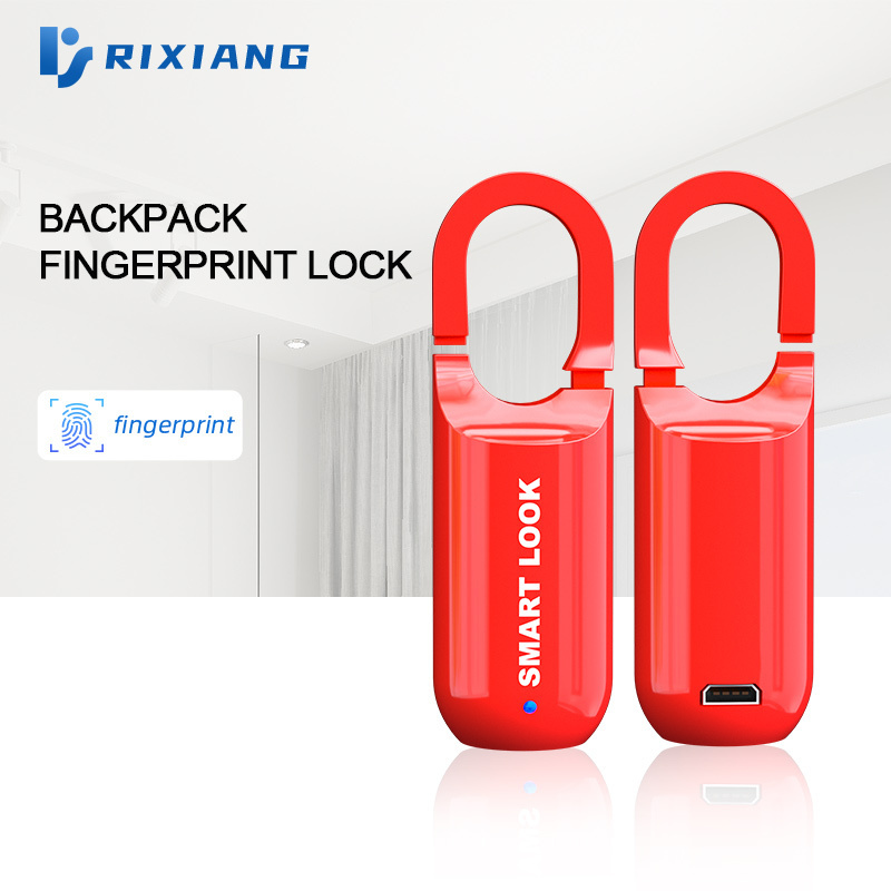 qr code Fingerprint Padlock waterproof Furniture Keyless Intelligent Anti Theft Household Locker gym Convenient padlock