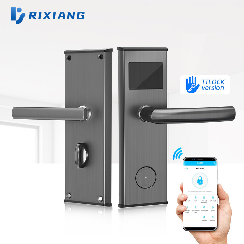 RF key card reader rfid intelligent wooden door locks system keyless electronic price manufacturer digital smart door hotel lock