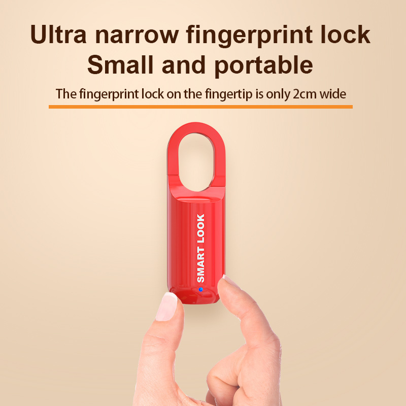 qr code Fingerprint Padlock waterproof Furniture Keyless Intelligent Anti Theft Household Locker gym Convenient padlock