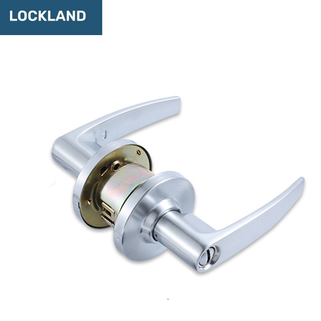 China Factory Commercial Cylindrical Locks Stainless Steel US26D Bedroom Bathroom Privacy Safe Door Locks Handle Door Lock Set