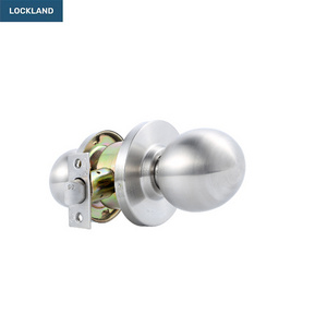 Hot Sale Stainless Steel Entry Privacy Passage Cylindrical Round Knob Door Lock with 2 common keys