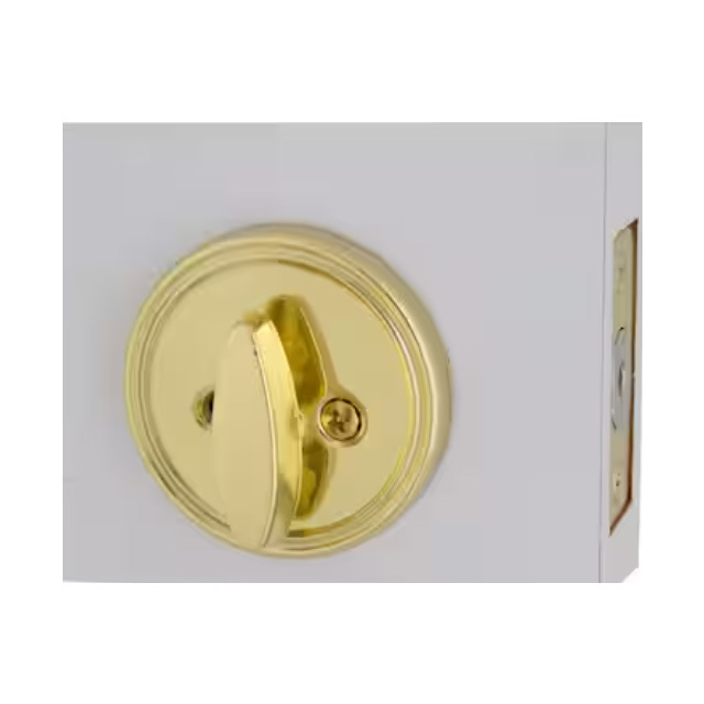 Backset Single Sided Oil-Rubbed Bronze Deadbolt with Turn-Button Interior