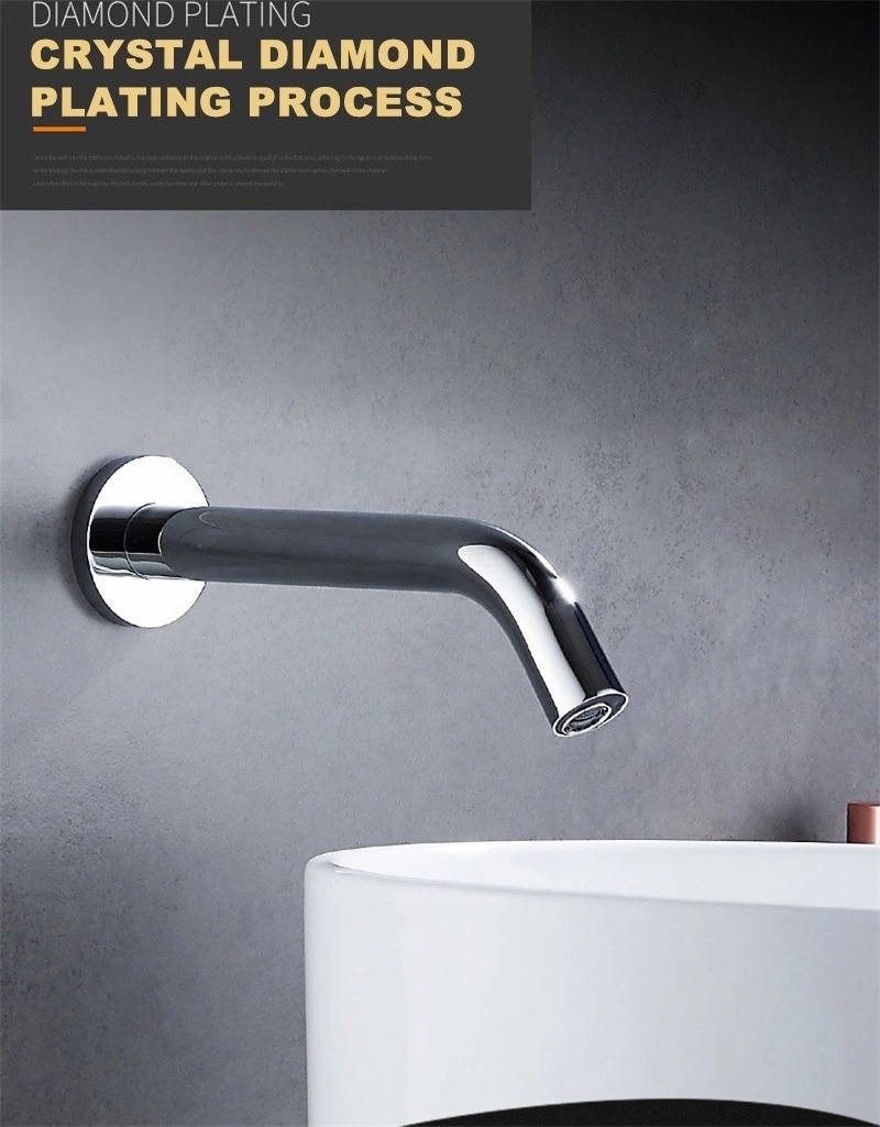 High Quality Smart Touch Garden Modern Digital Hot Water Bridge Automatic Wall Round Brass Luxury Bathroom Kitchen Faucet