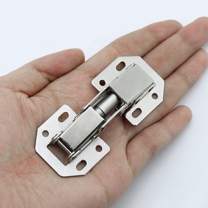 Extrusion Aluminium Profile Ball Bearing Matt Silver Hinges With Spring