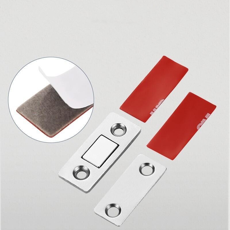 Ultra-Thin Stainless Steel Invisible Wardrobe Magnetic Door Holder Cabinet Brushed Door Bumper Stopper