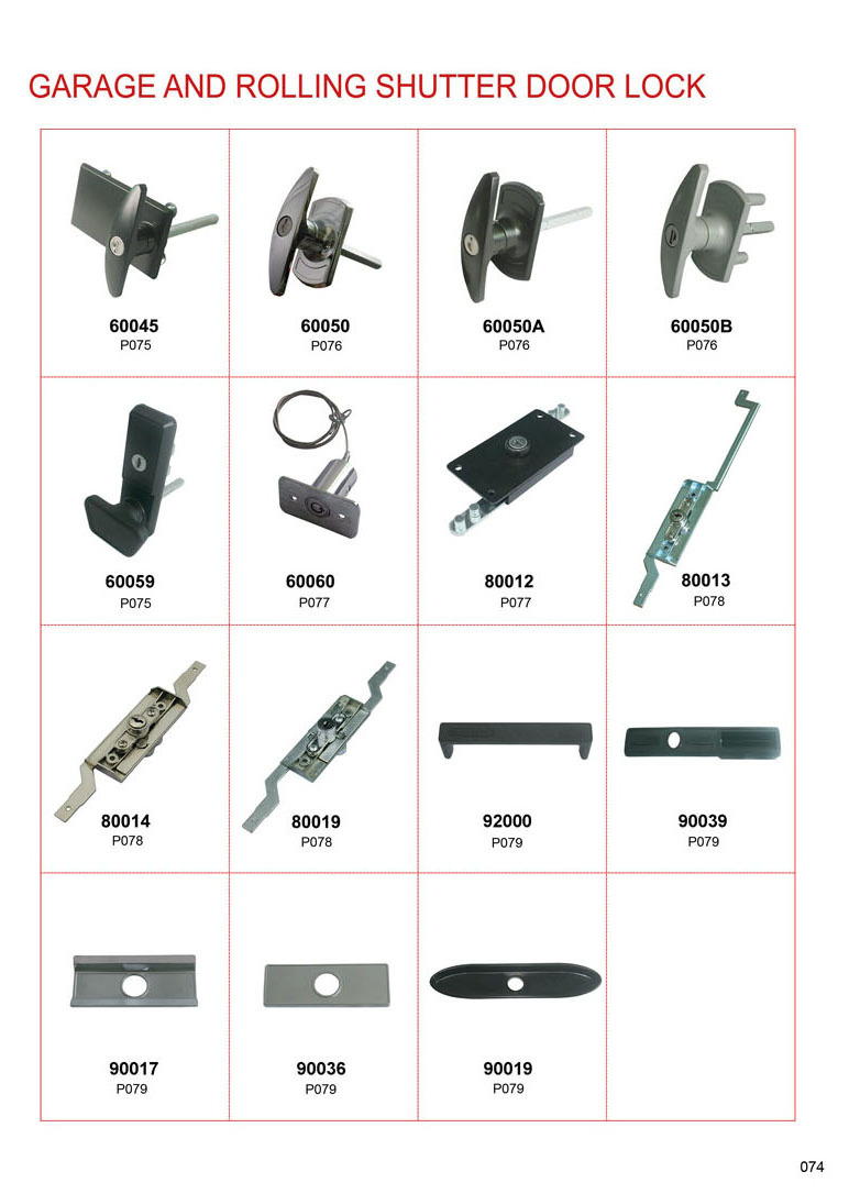 Emergency lock used for garage door or roller door on the truck 60060