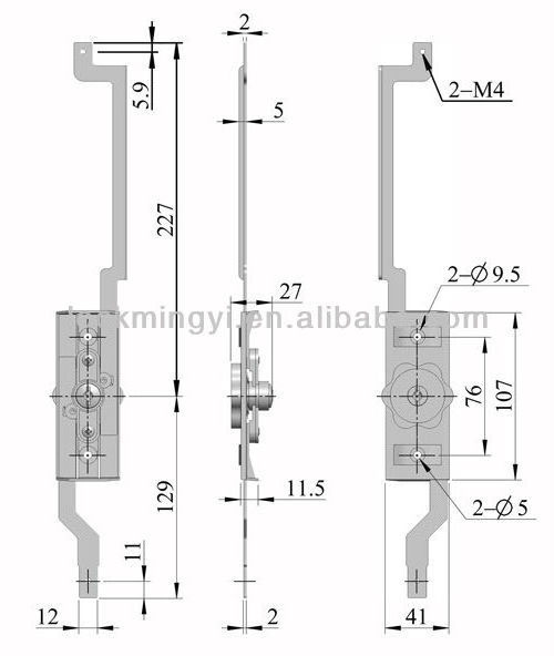 rolling shutter door lock used for rolling aluminum door or garage door