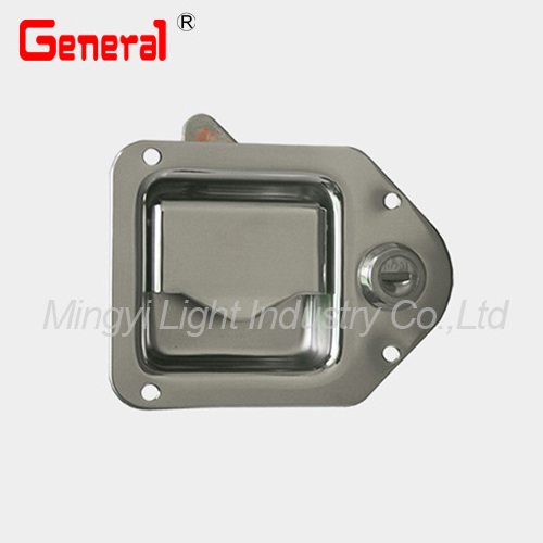 non-locking paddle truck door handle lock, flush latch made of SS304