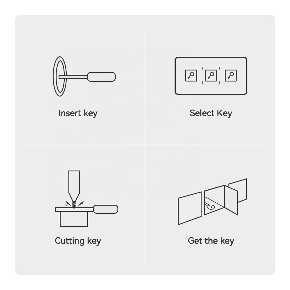 New products Self Service Key Cutting Machine for car key & home key