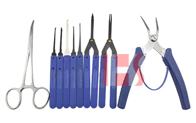 KLOM Master Pickset Tooling System 16 Pcs Broken Key Extractor Remove Tool Set Lock Picking Tools