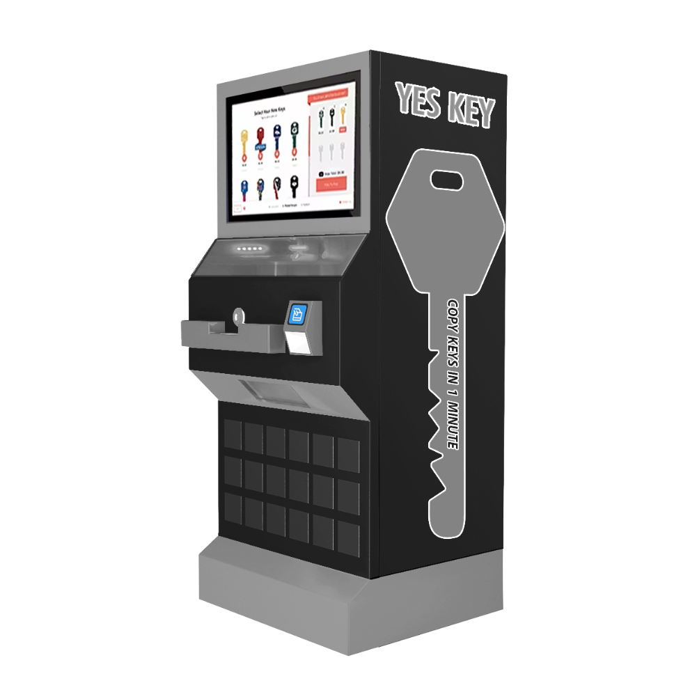 New Concept Black Duplicate Key Vending Machine Fully Automatic Key Cutting Vending Machines Duplicate Key Cutting Machine