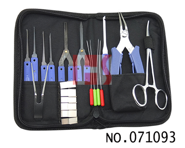 KLOM Master Pickset Tooling System 16 Pcs Broken Key Extractor Remove Tool Set Lock Picking Tools