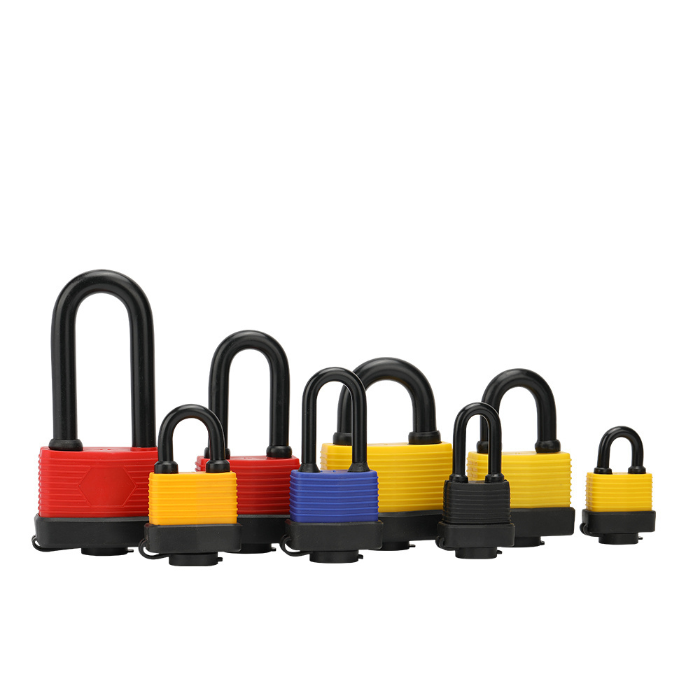 heavy padlock safety anti theft door lock 30mm multipoint pvc lock waterproof pad lock laminated padlock