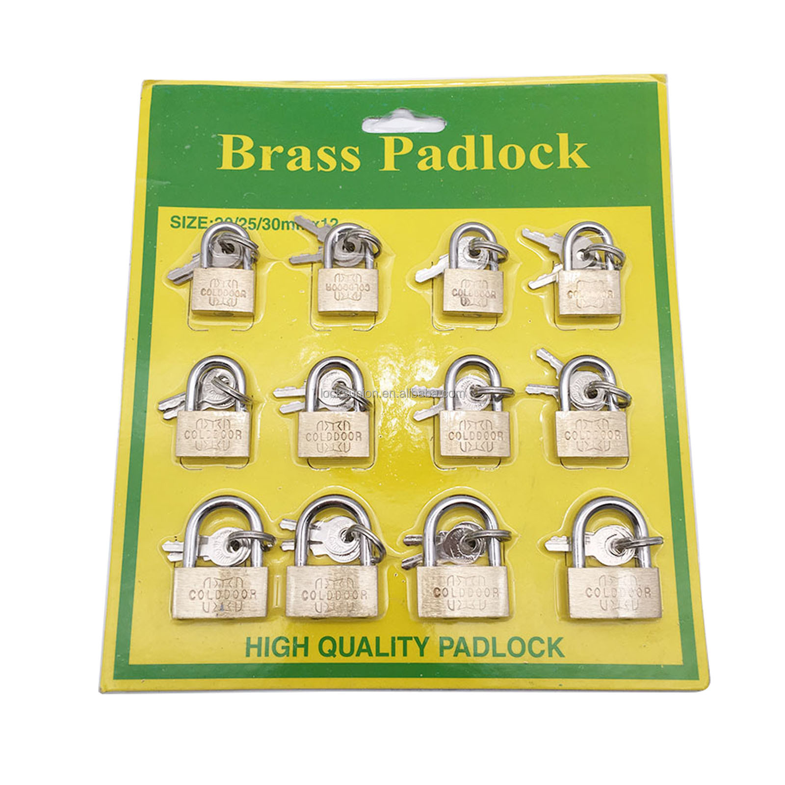 mini brass padlock thin type brass padlock cooper padlock