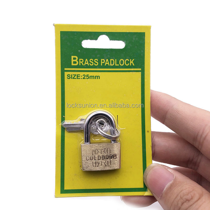 mini brass padlock thin type brass padlock cooper padlock