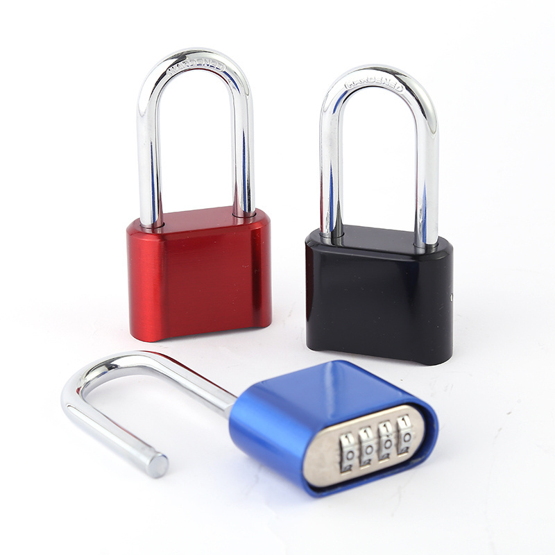 Wholesale High Hardness Combination Padlock 4 Digits Long and Short Shaft Beam Combination Padlock Anti-rust Combination Padlock