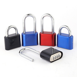 Warehouse Door Lock Hardened Steel Resettable 4 Digit Code Black Gold Brass Combination Padlock