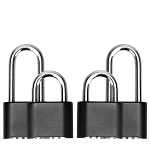 SUOLIAN 53mm Customized Factory Direct High Quality 4 Digital Zinc Alloy Combination Padlock Long and Short Shackle